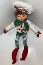 Annalee 2008 Gingerbread Cookie Baker Elf Bendable Doll picture