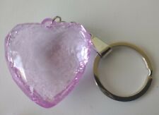 Translucent Pastel Heart Plastic  keychain keyring picture