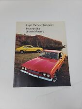 1973 Lincoln-Mercury Capri Sales Brochure - 12 page - 2000 & V6 - Specs and More picture