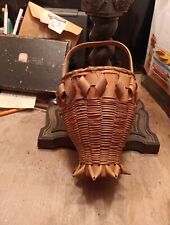 Antique Signed PENOBSCOT Indian Basket  1919 picture