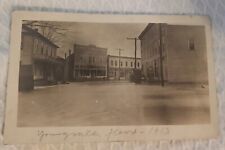 Real Photo Youngsville PA 1913 GREAT FLOOD Brokenstraw Creek Postcard RPPC #4 picture