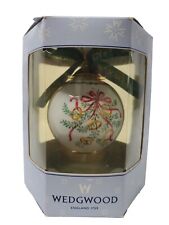 RARE Wedgwood 5th Day Of TWELVE DAYS OF CHRISTMAS BALL ORNAMENT FIVE GOLDEN RING picture