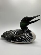 Hadley Collection Hand Painted Common Loon Duck Decoy Figurine 3.25