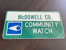 McDowell County North Carolina Community Watch Sign - N.C. Sign Advertising NC picture