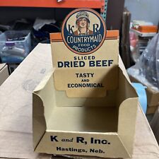 LOT o 5 Vintage 1930s K + R Beef Jerky Display General store Mercantile Grocery picture