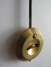 Pendulum KIT French Clock - no. 1 / 35mm / 60g Brass Bob & Hook, 260mm Steel Rod picture