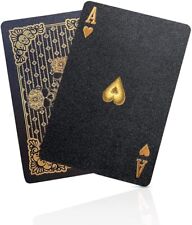 BIERDORF Diamond Waterproof Black Playing/Poker Cards - Silver Skull picture