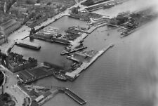 Dundee showing King William IV Dock and Tidal Harbour Scotland 1930s OLD PHOTO 3 picture