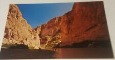 1960s postcard Boquillas Canyon Big Bend Texas Mexico US border Sierra Carmen picture