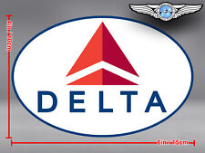 DELTA AIR LINES AIRLINES NEW OVAL LOGO DECAL / STICKER picture