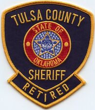 TULSA COUNTY OKLAHOMA Retired SHERIFF POLICE PATCH picture