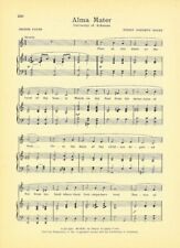UNIVERSITY OF ARKANSAS Original Vintage Alma Mater Song Sheet c 1941 picture