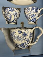 Grace Teaware Blue & White Fine Porcelain 6 Piece Tea Set picture