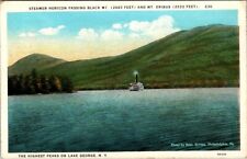 Steamer Horicon Passing Black Mt. and Mt. Eribus Lake George N.Y. Postcard -A33 picture