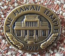 LAIE HAWAII TEMPLE DEDICATED 1919 Lapel Pin mormon lds picture
