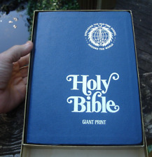 GIANT PRINT Holy Bible Red Letter 1973 ed Old Time Gospel Hour KJV Jerry Falwell picture