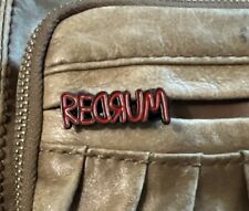 The Shining Redrum Enamel Lapel Pin 80s Horror Movie Cult Classic Hat Jacket picture