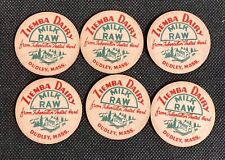 Ziemba Dairy Raw Milk Bottle Caps Vintage 1930's Lot of 6 Dudley, MA picture