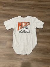 Vintage 90s Disney Mickey Mouse Baseball Jersey Shirt Size Medium picture
