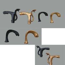 LOT OF 4'' Brass Head Handle for Walking Stick -Solid Brass Walking Stick Handle picture