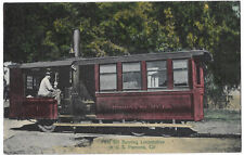 Locomotive, First Oil BurningTrain, Pomona California antique Postcard, c1910 picture