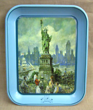 1986 Mutual Federal Savings Zanesville OH Leslie Cope Statue of Liberty Tray picture