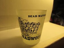 DEADMAN'S HAND - DEADWOOD, S.D. -FROSTED STANARD SHOT GLASS- new picture
