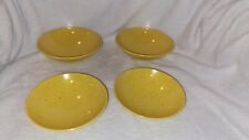 Vintage Holiday by Kenro Yellow Speckled Melamine Bowls 2 5.75