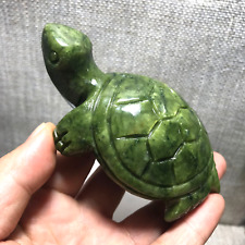 200g Rare natural Afghan jade carved turtle statue decorate Skull Healing 02 picture