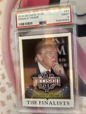 PSA 9 MINT 2016 Decision #81 President Donald Trump Finalist Trading Card Slab picture