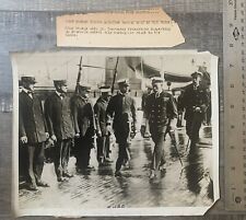 Press Photo ~ 1917 King George Visits American Patrol Ship WWI Visit To Clyde picture