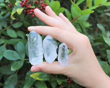 Lot of 3 LARGE Clear Quartz Point Crystals: 1