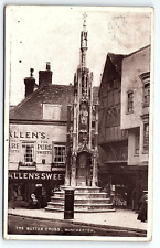 1918 THE BUTTER CROSS CITY OF WINCHESTER UK ALLEN'S SWEETS  POSTCARD P2733 picture