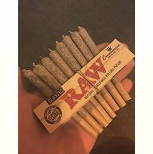 1 Pack of RAW King Size CONNOISSEUR rolling papers with TIPS Unbleached Natural picture