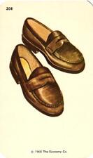 1968 Kindergarten Flash Card Penny Loafers #208 Economy Co. Smash Book Scrapbook picture