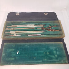 E.O. Richter Engineering Drafting Set # 854 in leatherette case vintage antique picture
