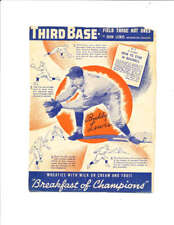1936 John buddy Lewis Senators #7 Wheaties card bxm picture