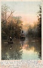c.1905 Steamer on the Ocklawaha River FL post card picture