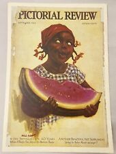 Pictorial Review Magazine 1924 Nell Hott-African American Girl-Watermelon-Poster picture