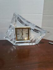 Heavy Hoya Crystal Mantel Clock picture