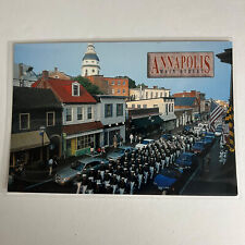 Annapolis Maryland Main Street Military Parade Postcard picture