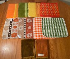 Lot of 10 Vintage 1970’s Washcloths Cannon (NWT) Cone Stevens Utica All Cotton picture