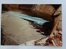6x4 NY NYC BUS IN WATER PHOTOGRAPH 1983 EDGEWATER PIER COLLAPSE FEB 22 1983 picture