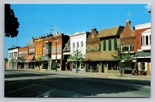 Dutch Architecture Business District Pella Iowa Vintage Unposted Postcard picture