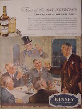 1944 Esquire Original Advertisement WWII Era KINSEY Distinguished Whiskey picture