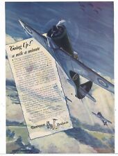 1942 Thompson Products Ad: US Interceptor Planes for Britain in World War Two picture