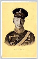 Postcard German Empire Royalty Crown Prince Wilhelm Of Prussia in Uniform AP2 picture