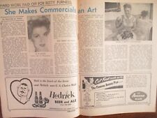 Aug. 24, 1957 Albany NY The Times Union View TV Mag(BETTY  FURNESS/TOM HELLMORE) picture