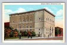 Springfield OH-Ohio, Masonic Temple, Antique, Vintage Postcard picture