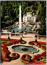 Postcard: Königsschloß Linderhof with Majestic Fountain - Bavarian Retreat A237 picture